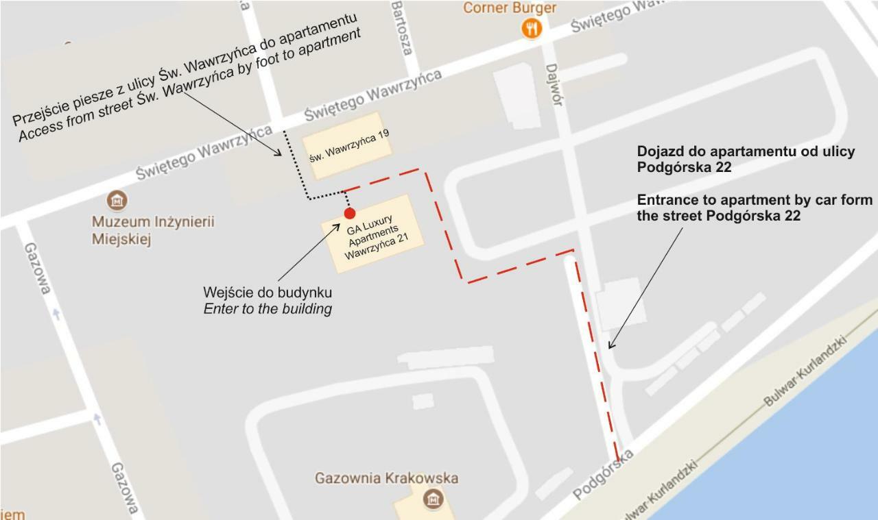 Ga Luxury Apartments W21 克拉科夫 外观 照片